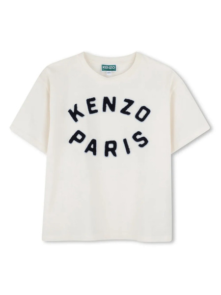  Kenzo Kids Logo-embroidery T-shirt - White 