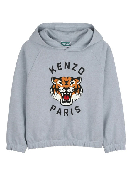  Kenzo Kids Logo Hoodie - Grey 