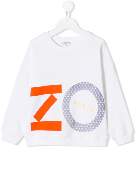  Kenzo Kids Logo Patch Sweatshirt - White 