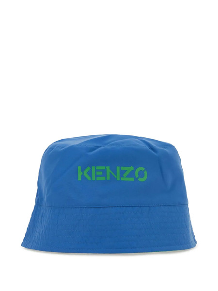  Kenzo Kids Logo-print Bucket Hat - Electric Blue 