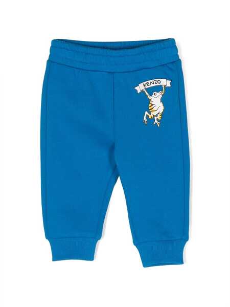  Kenzo Kids Logo-print Leggings - Blue 