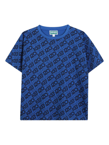  Kenzo Kids Logo-print T-shirt - Blue 