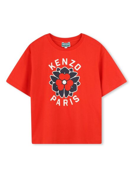  Kenzo Kids Logo-print T-shirt - Red 