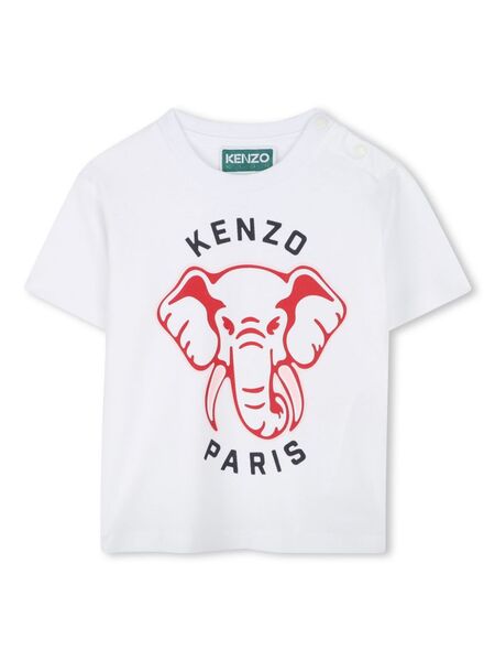  Kenzo Kids Logo-print T-shirt - White 