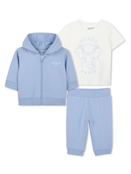  Kenzo Kids Logo-print Tracksuit Set - Blue 