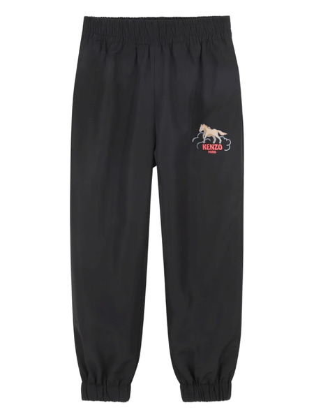  Kenzo Kids Lunar New Year Embroidered Pants - Black 