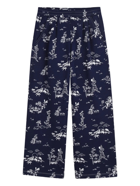  Kenzo Kids Printed Casual Trousers - Blue 