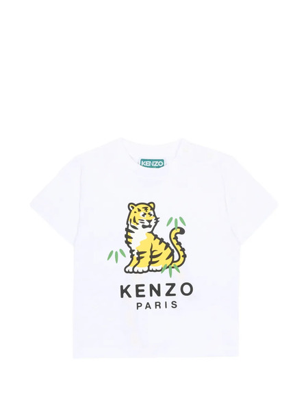  Kenzo Kids Printed Short-sleeve T-shirt - White 