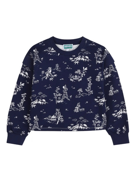  Kenzo Kids Printed Sweatshirt - Blue 