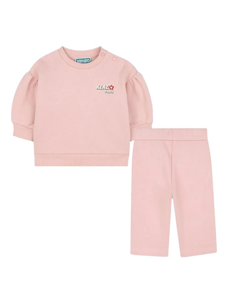  Kenzo Kids Puff-sleeve Graphic Tracksuit - Pink 
