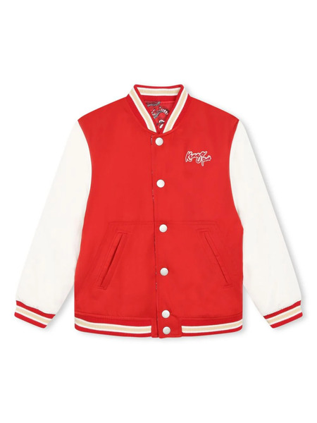  Kenzo Kids Reversible Dragon-print Bomber Jacket - Red 