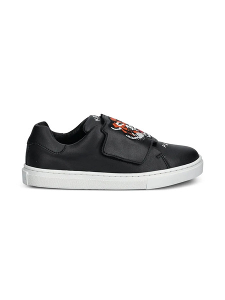  Kenzo Kids Tiger-embellished Sneakers - Black 