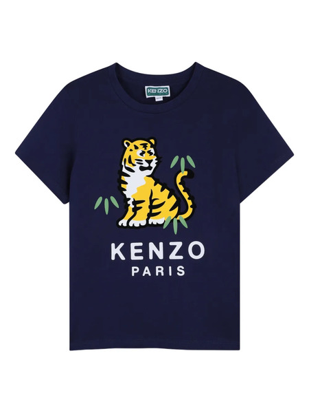  Kenzo Kids Tiger Graphic T-shirt - Blue 