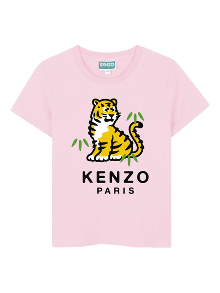  Kenzo Kids Tiger Graphic T-shirt - Pink 