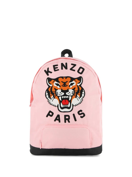  Kenzo Kids Tiger Head Backpack - Pink 