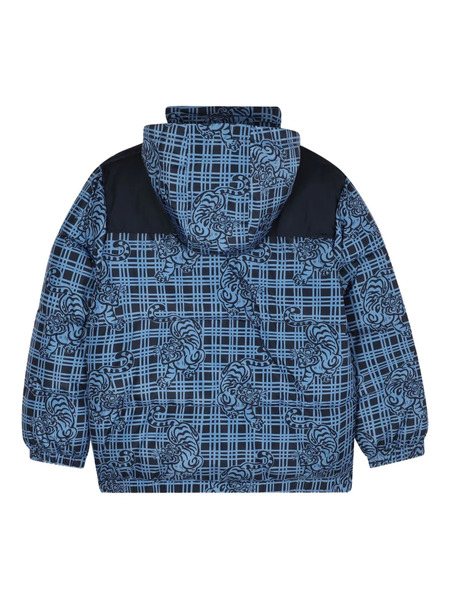  Kenzo Kids Tiger-print Puffer Jacket - Blue 