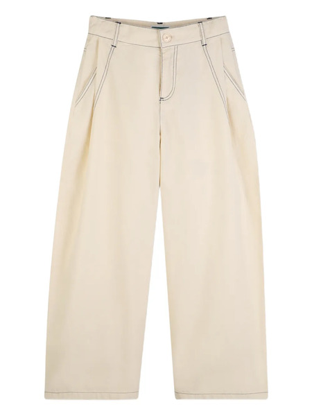  Kenzo Kids Topstitching Casual Trousers - Neutrals 