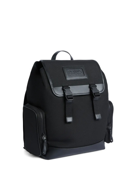  Kenzo Kommuter Flap Backpack - Black 