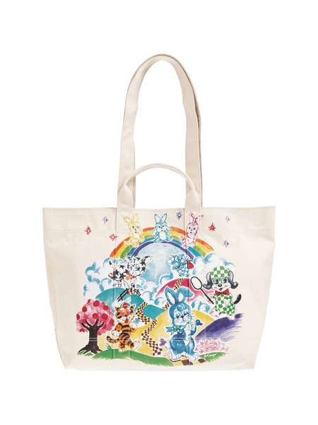  Kenzo Large Cartoon Tote Bag - Neutrals 