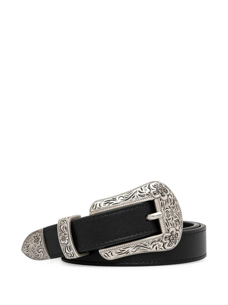  Kenzo Leather Belt - Black 