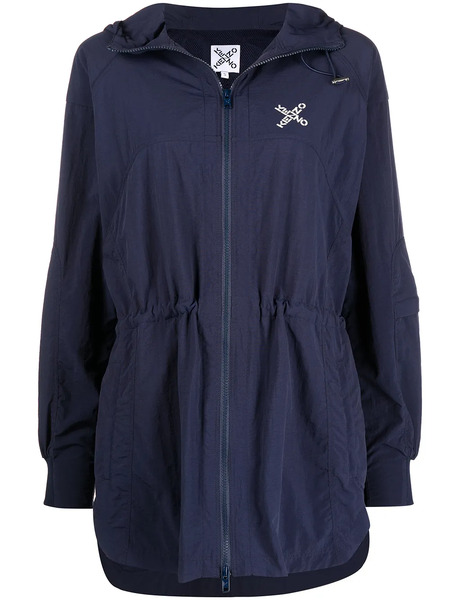  Kenzo 'little X' Hooded Parka - Blue 