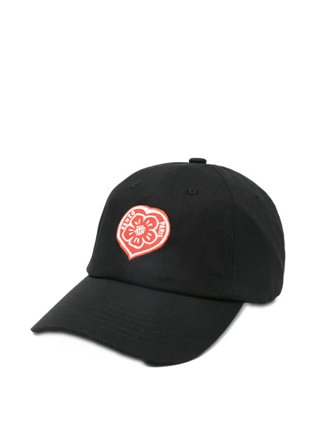  Kenzo Logo-appliqué Baseball Cap - Black 