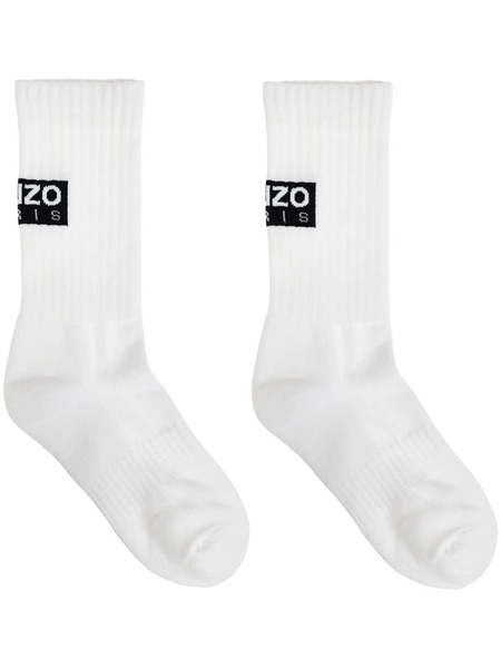  Kenzo Logo-jacquard Socks - White 