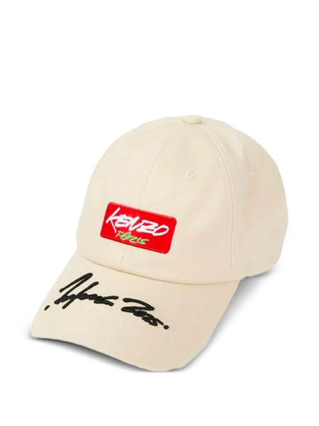  Kenzo Logo-patch Baseball Cap - White 