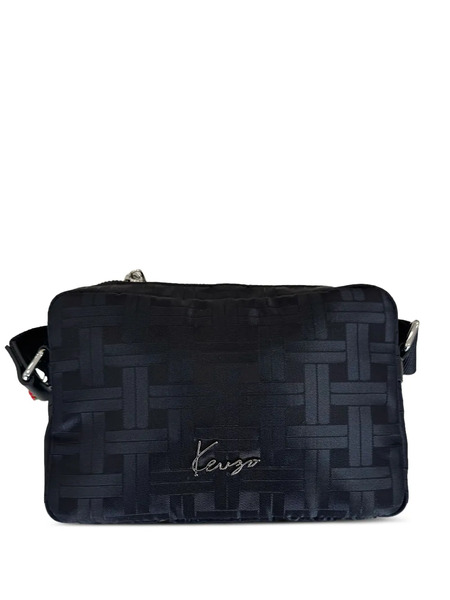  Kenzo Logo-plaque Shoulder Bag - Black 