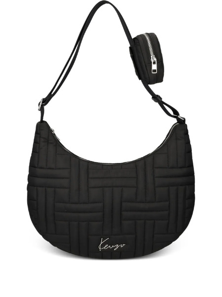  Kenzo Logo-plaque Shoulder Bag - Black 