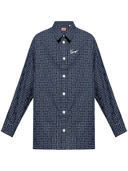  Kenzo Logo-print Shirt - Blue 