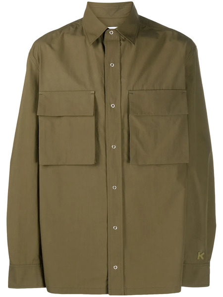  Kenzo Long-sleeved Utility Shirt - Green 