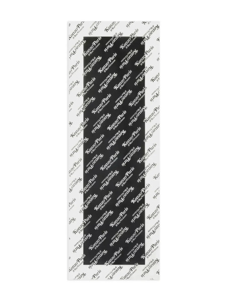  Kenzo Monogram Edge Scarf - Black 