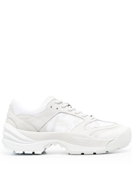  Kenzo Multi-panel Lace-up Sneakers - White 