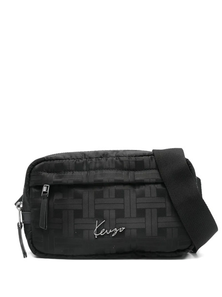  Kenzo Mura Monogram Belt Bag - Black 