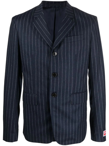  Kenzo Pinstripe Single-breasted Blazer - Blue 