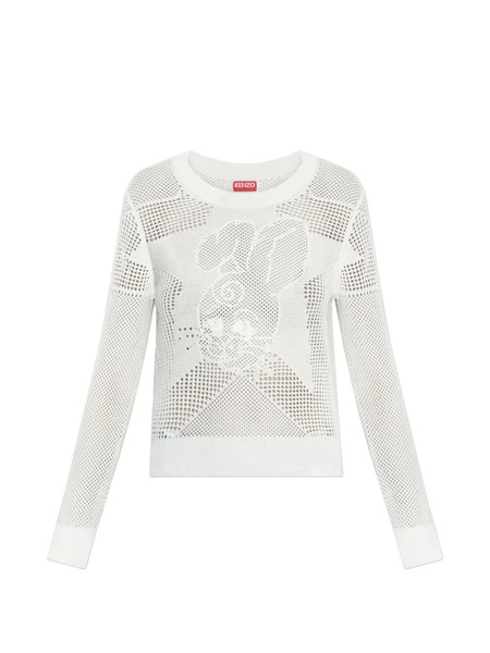  Kenzo Rabbit Crochet Top - White 