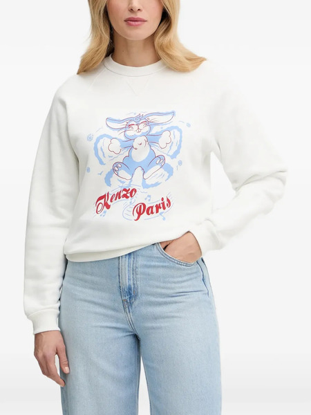  Kenzo Rabbit-print Sweatshirt - White 
