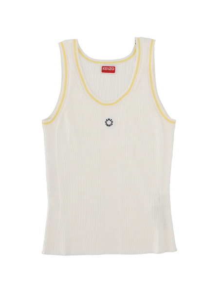  Kenzo Ribbed Top - White 
