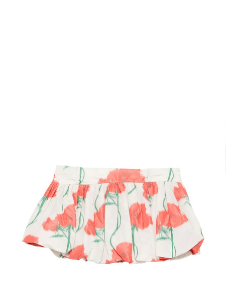 Kenzo Rose Balloon Mini Skirt - White 