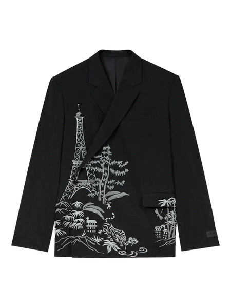  Kenzo Single-breasted Blazer - Black 