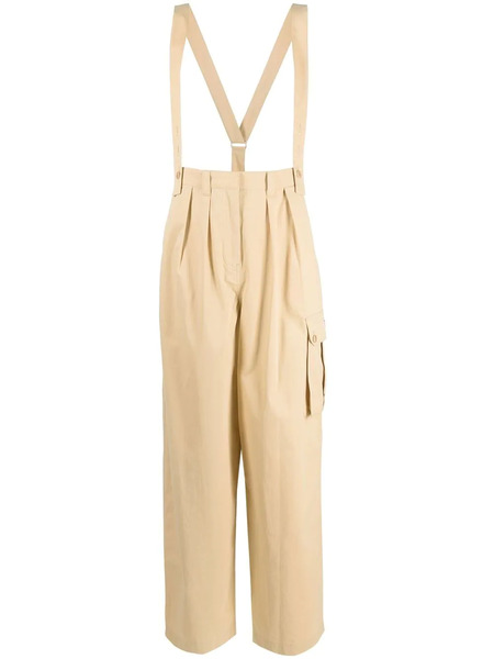  Kenzo Straight-leg Braces Cargo Trousers - Neutrals 