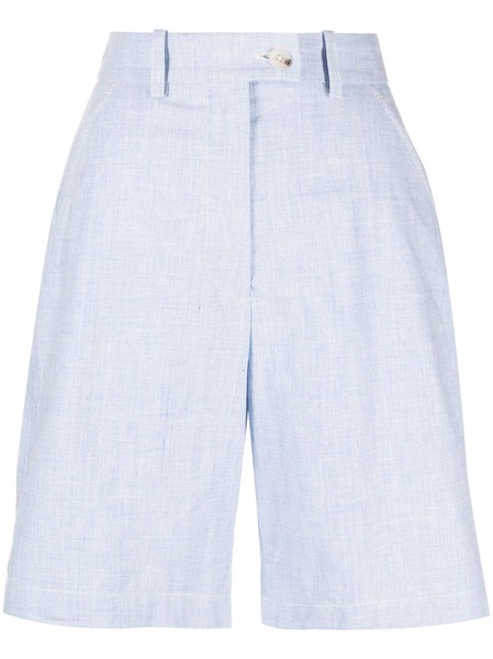  Kenzo Tailored Linen Shorts - Blue 