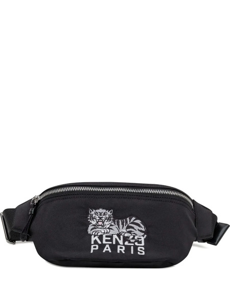  Kenzo Tiger-embroidered Belt Bag - Black 
