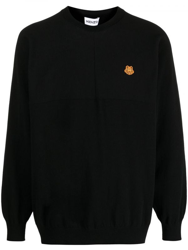  Kenzo Tiger-patch Jumper - Black 