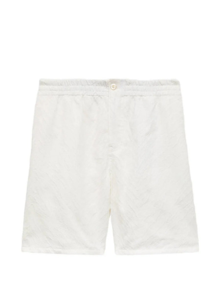 Kenzo Tiger Textured Shorts - White 