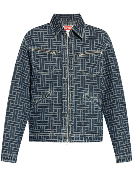  Kenzo Kenzo Weave Jacket - Blue 