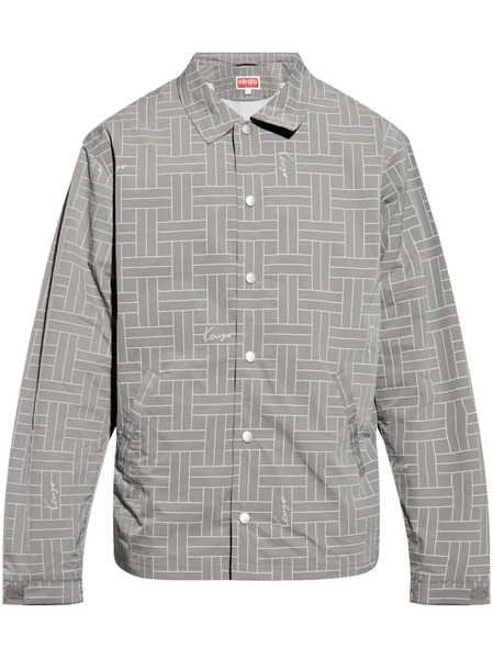  Kenzo Weave Shirt Jacket - Grey 