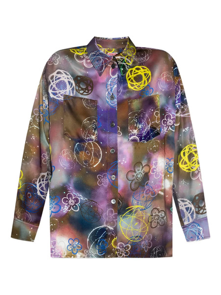  Kenzo X Futura 2000 Floral-atom Shirt - Green 