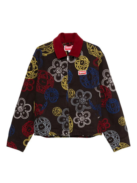  Kenzo X Futura 2000 Floral Zip Jacket - Brown 
